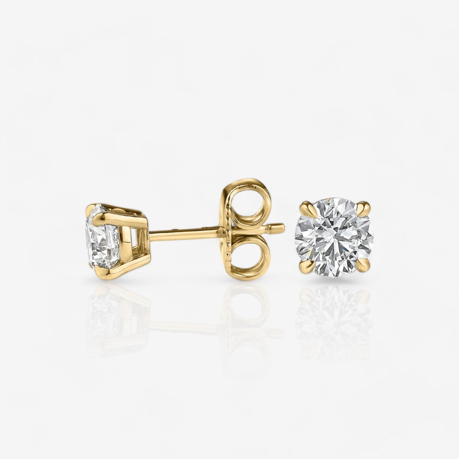 18kt yellow gold/0.25/0.33/0.50/0.75/1.00/1.50/2.00/2.50/3.00/4.00/push-back/side
