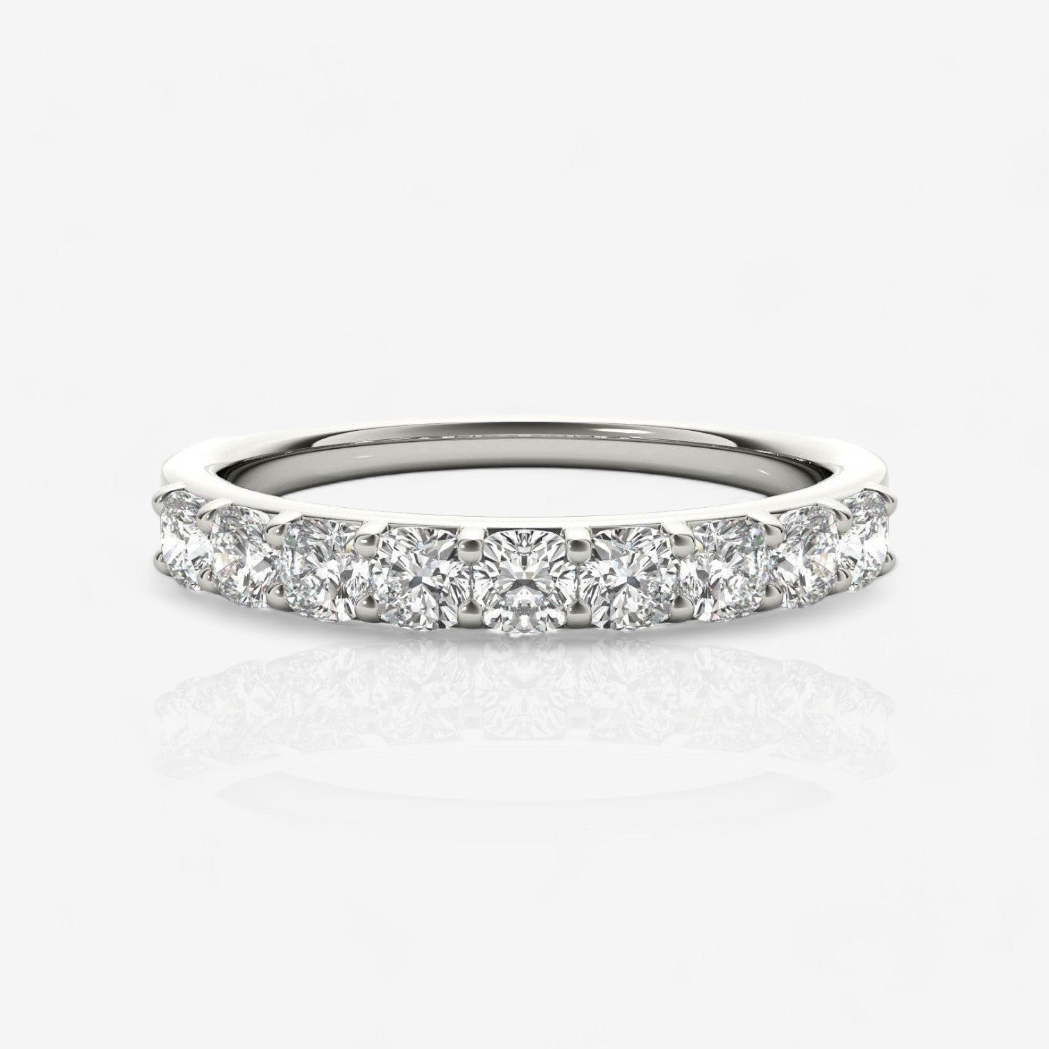 18kt white gold/platinum/1.00 ctw/top