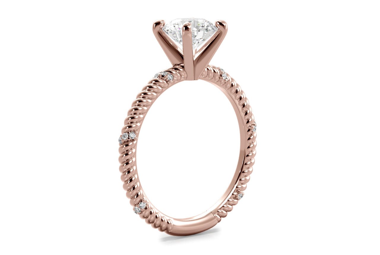 18kt rose gold/round/princess/cushion/side