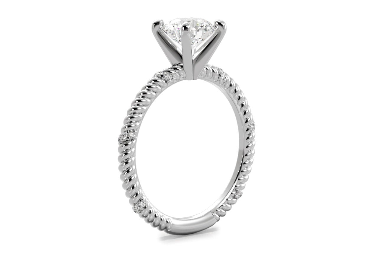 14kt white gold/18kt white gold/platinum/round/princess/cushion/side