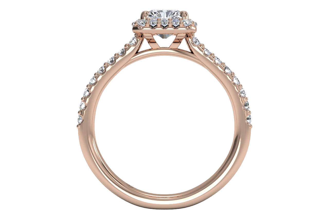 18kt Rose Gold / Radiant / Front