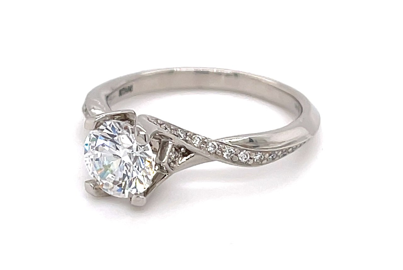 14kt white gold/18kt white gold/18kt yellow gold/18kt rose gold/platinum/round/princess/perspective