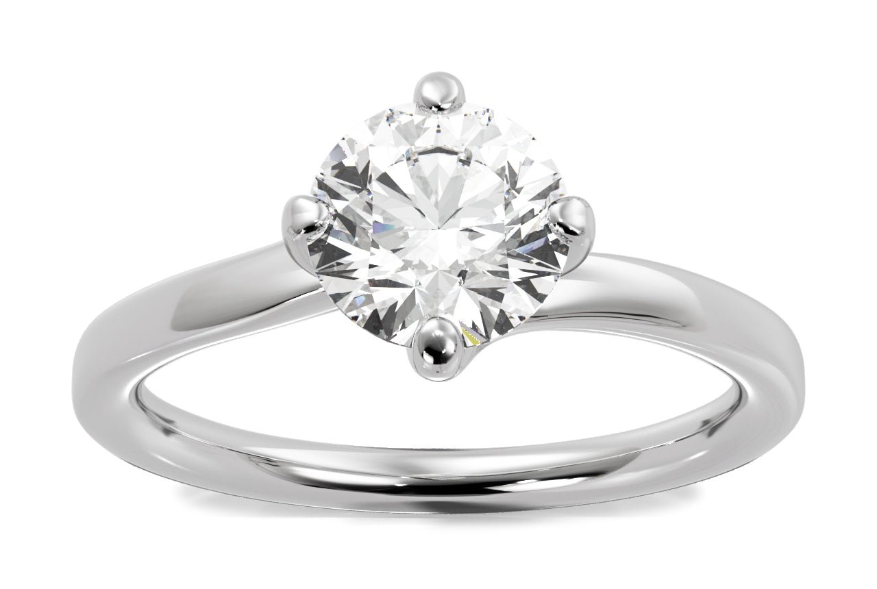 14KT WHITE GOLD/18KT WHITE GOLD/PLATINUM/ROUND/FRONT