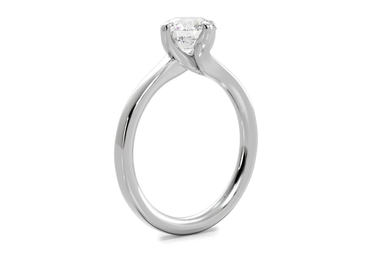 14KT WHITE GOLD/18KT WHITE GOLD/PLATINUM/ROUND/SIDE