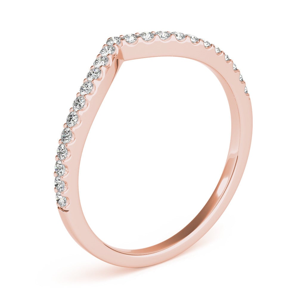 18kt rose gold/earth grown/lab grown/side