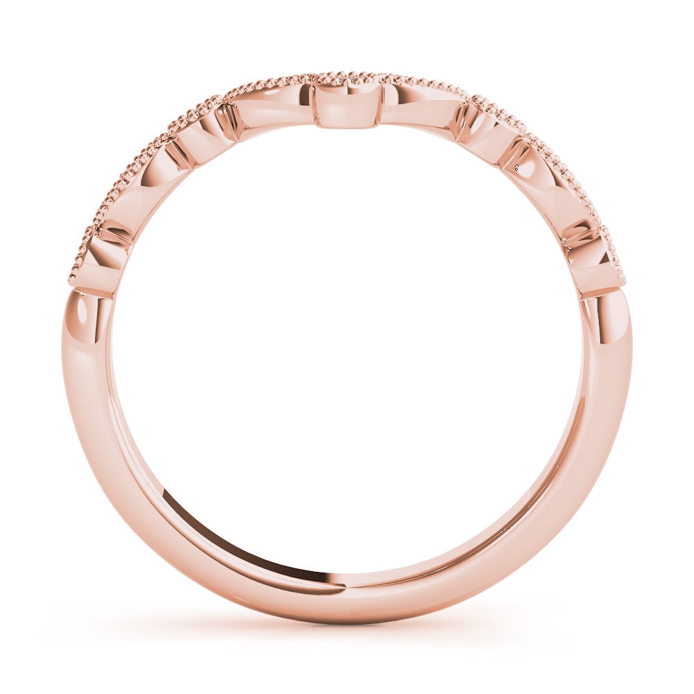 18kt rose gold/0.13 ctw/earth grown/lab grown/front