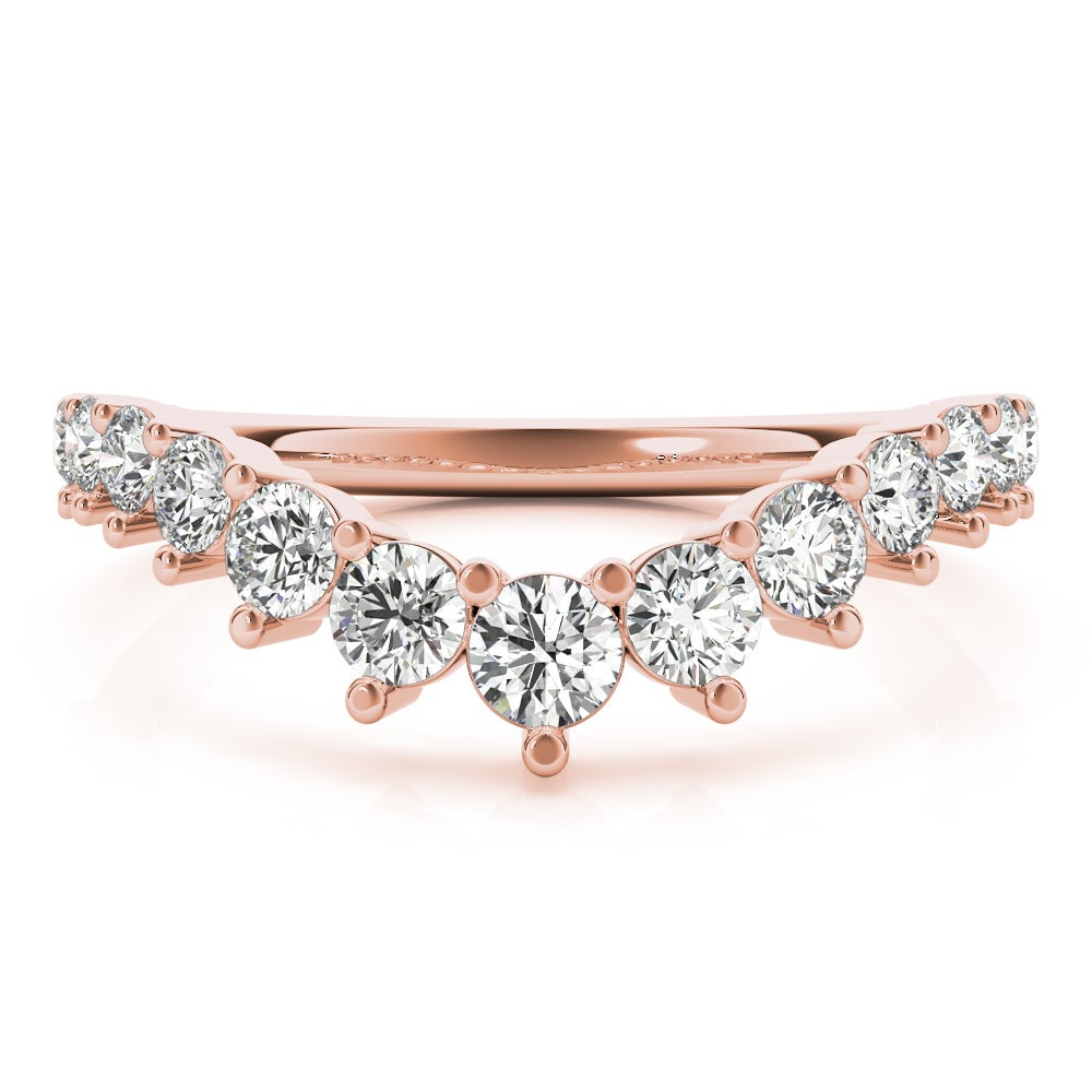 18kt rose gold/0.75 ctw/earth grown/lab grown/top
