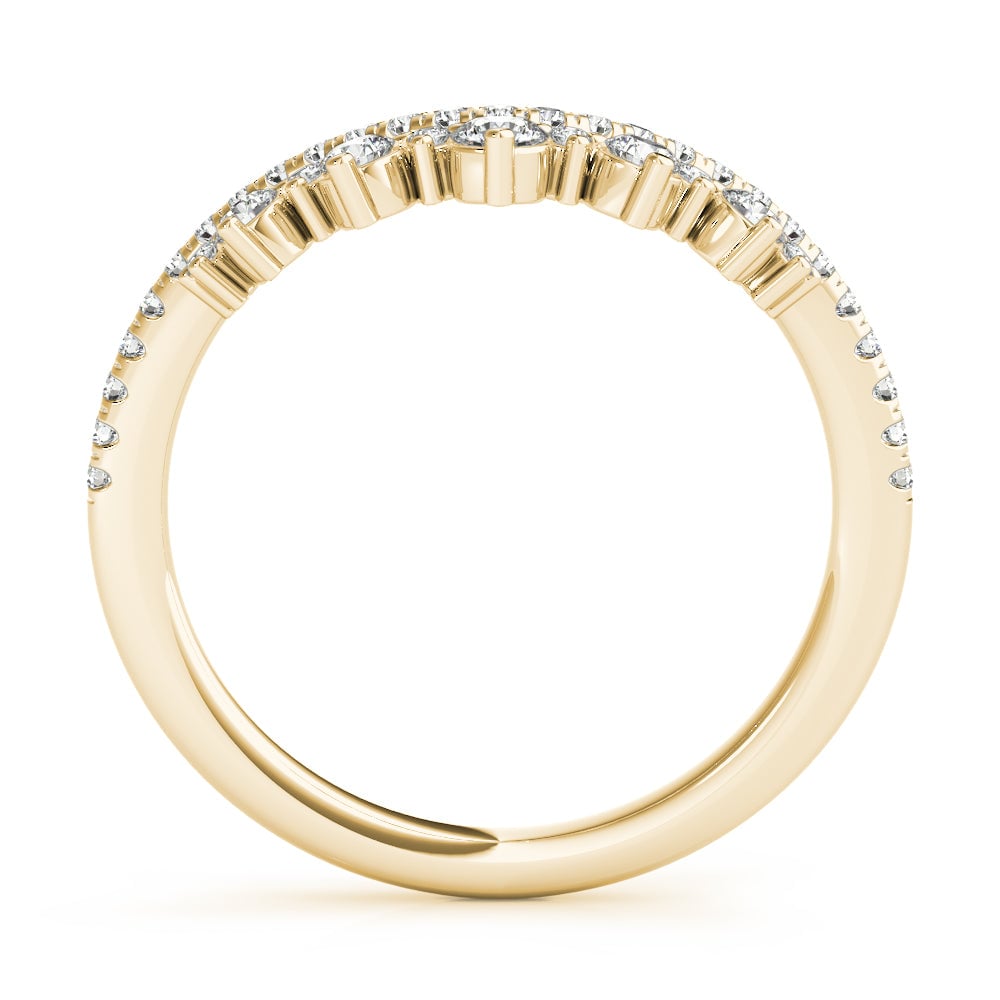 18kt yellow gold/0.38 ctw/earth grown/lab grown/front