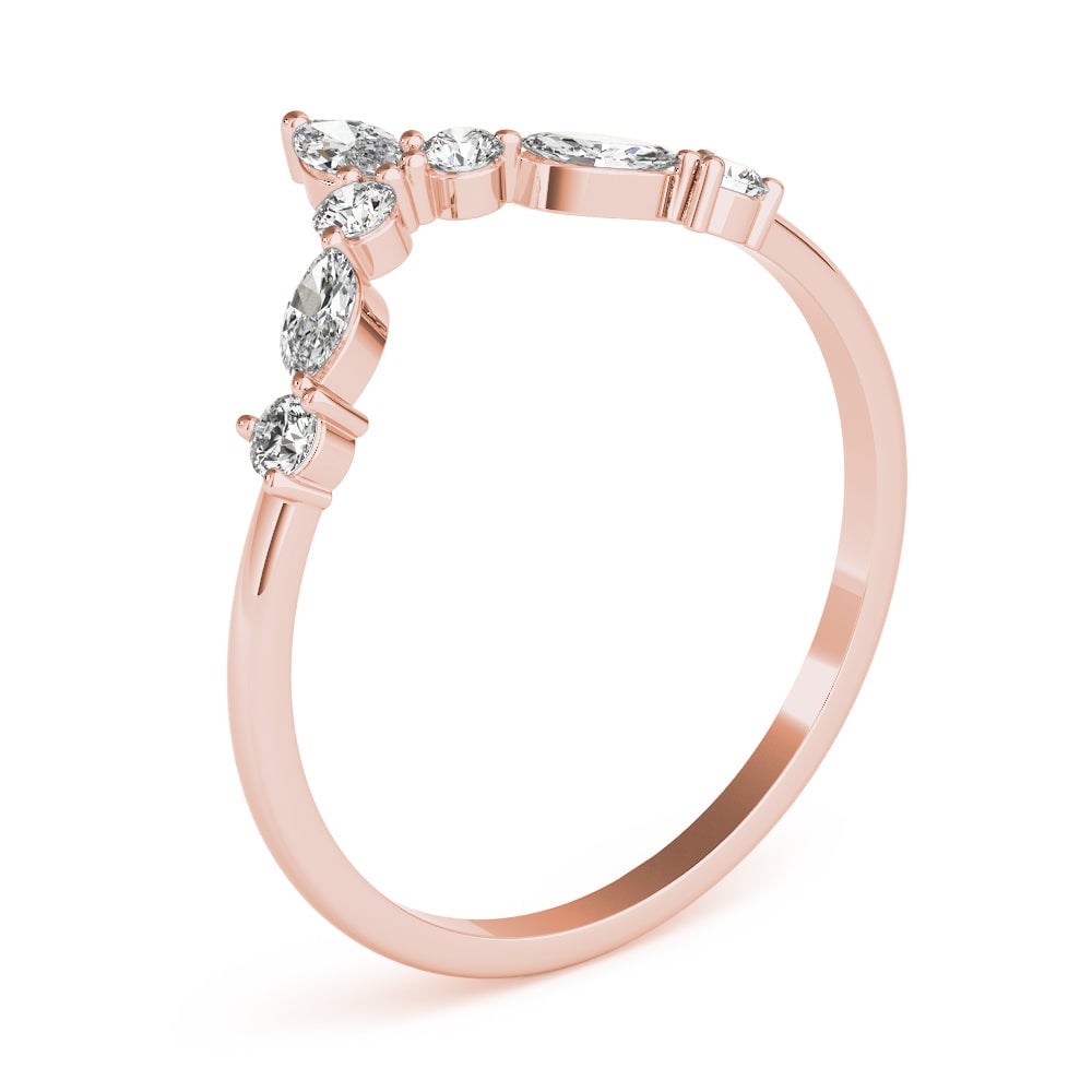 18KT ROSE GOLD/0.38 CTW/EARTH GROWN/LAB GROWN/SIDE