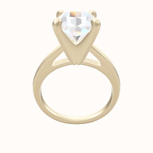 Cathedral Engagement Ring With Classic Four Prong Head