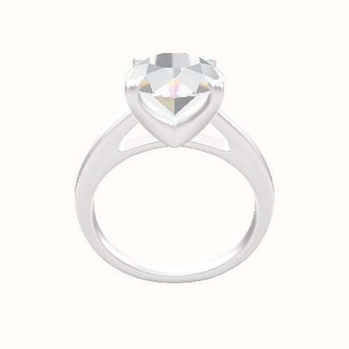 Cathedral Engagement Ring With Four Prong Head