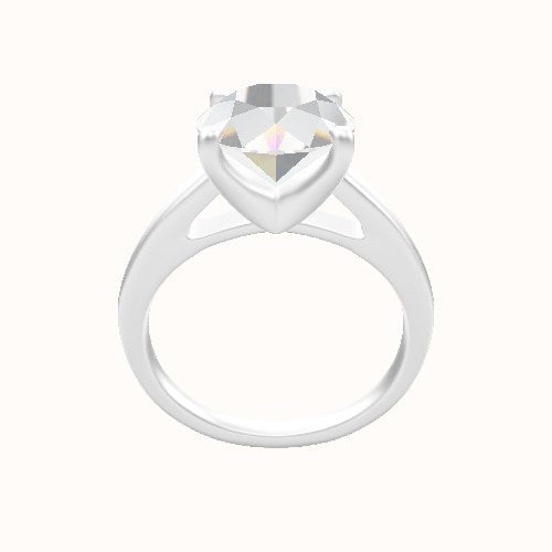 Cathedral Engagement Ring With Four Prong Head