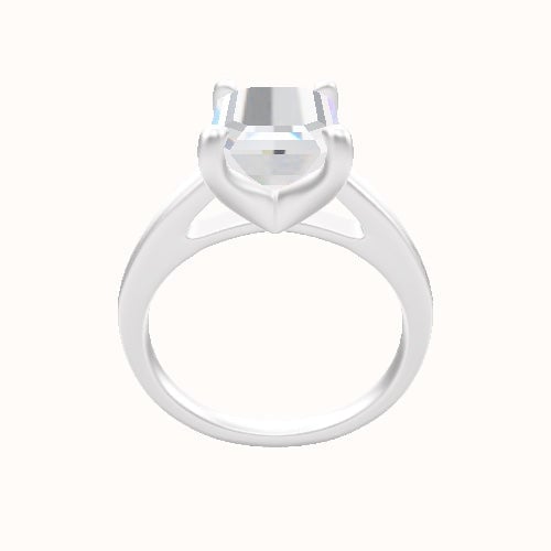 Cathedral Engagement Ring With Four Prong Head