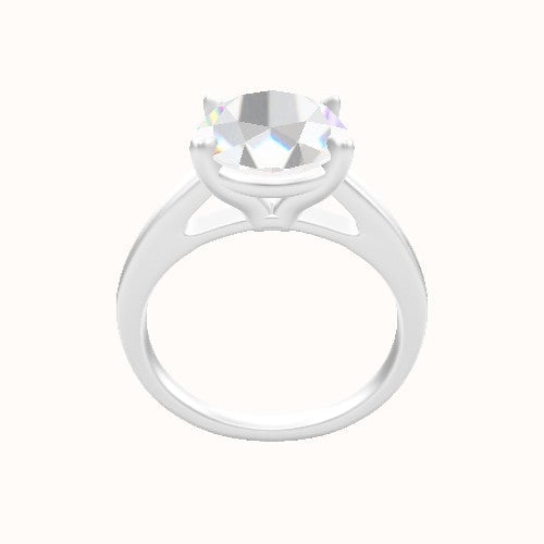 Cathedral Engagement Ring With Standard Four Prong Head