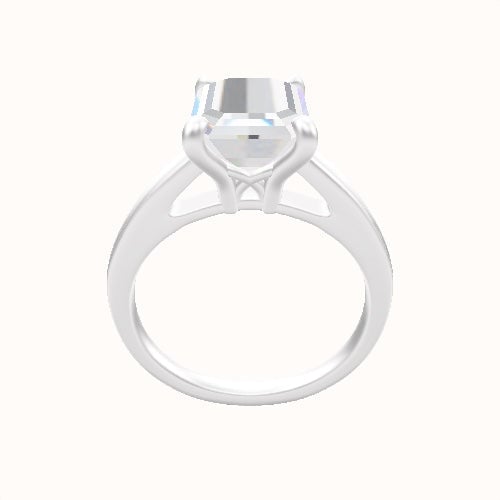 Cathedral Engagement Ring With X Gallery Head