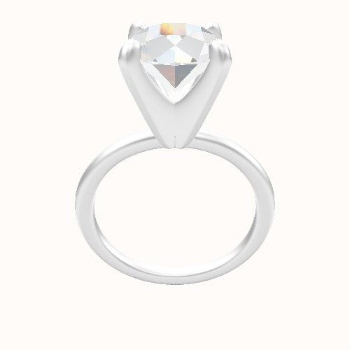 Classic Solitaire Engagement Ring With Classic Four Prong Head