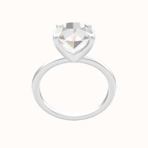 Classic Solitaire Engagement Ring With Four Prong Head