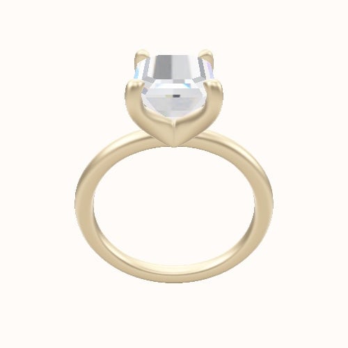 Classic Solitaire Engagement Ring With Four Prong Head