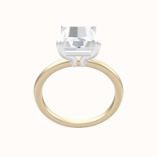 Classic Solitaire Engagement Ring With Standard Four Prong Head