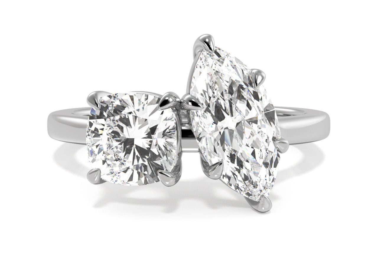 14kt white gold/18kt white gold/platinum/marquise/0.50 ctw/0.75 ctw/1.00 ctw/top