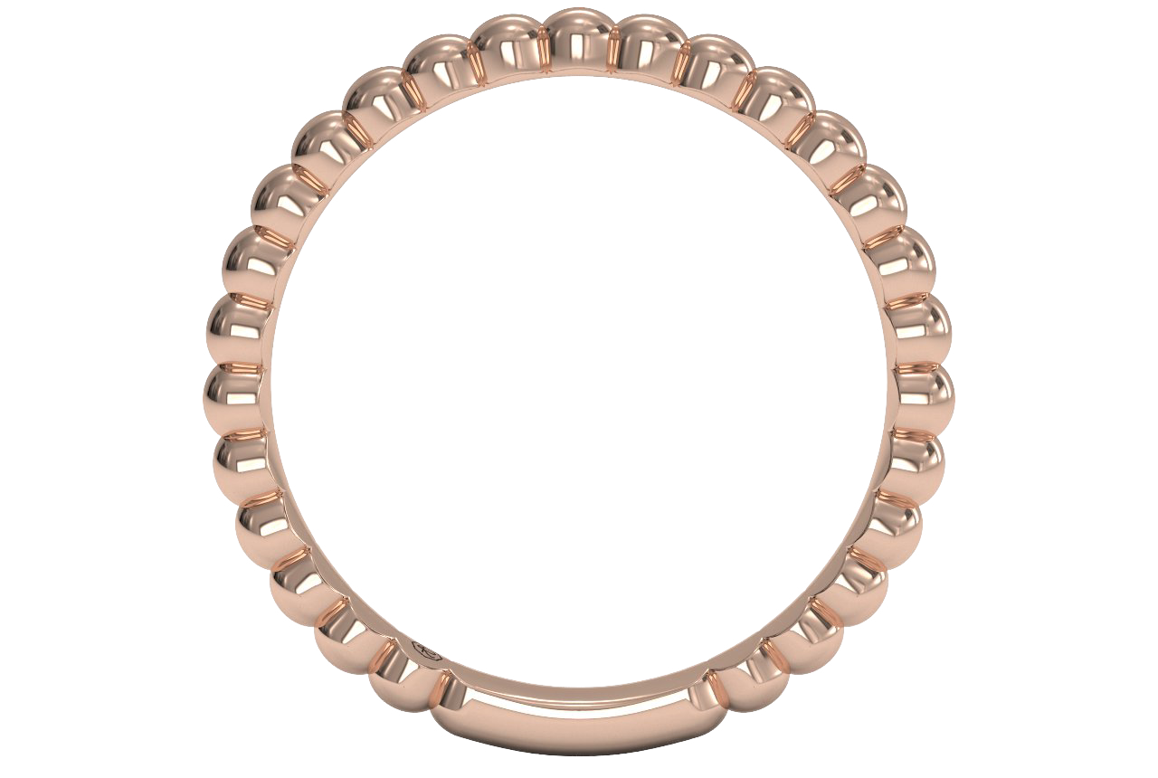18kt rose gold/front