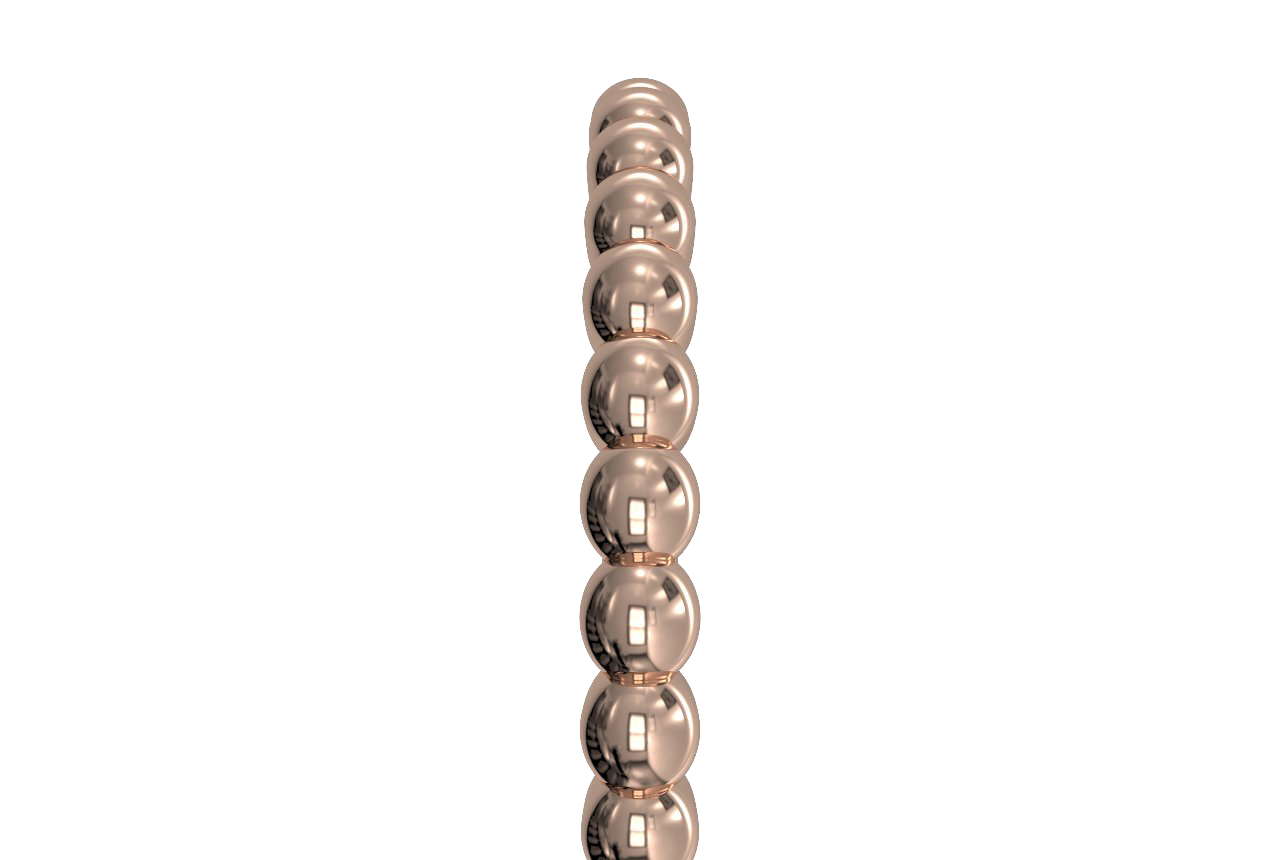 18kt rose gold/side