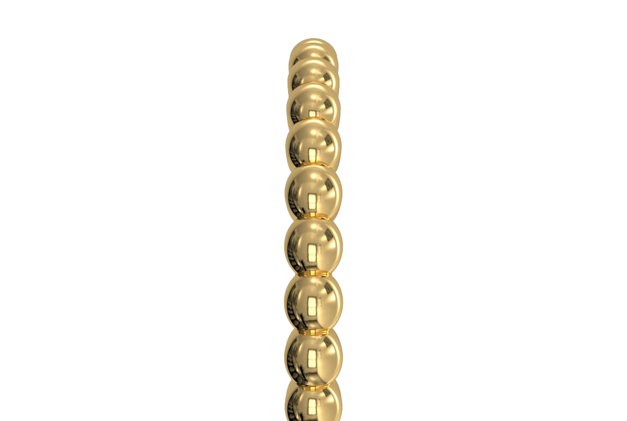 18kt yellow gold/side