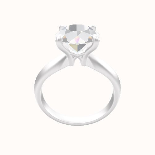 Modified Knife Edge Engagement Ring With X Gallery Head