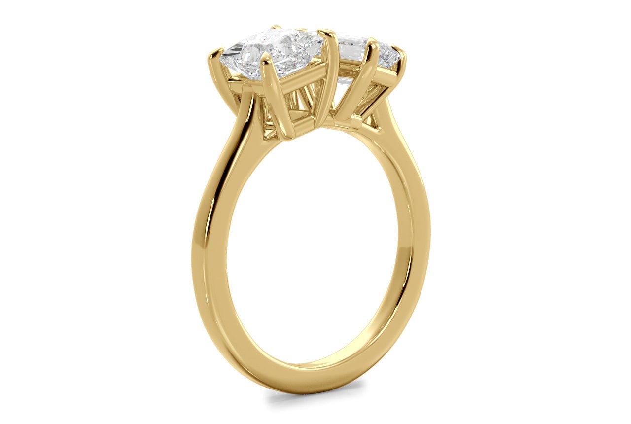 18kt yellow gold/emerald/0.50 ctw/0.75 ctw/1.00 ctw/side