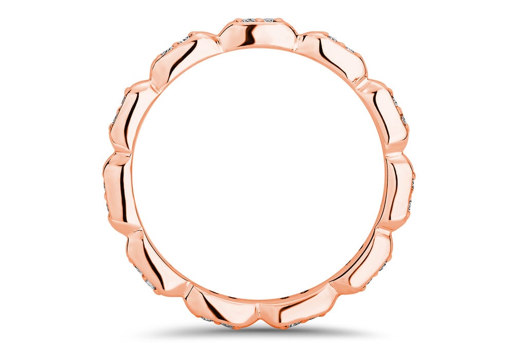 18kt rose gold/front