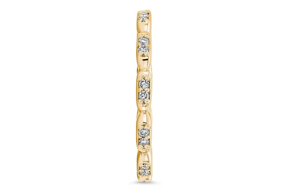14kt yellow gold/side