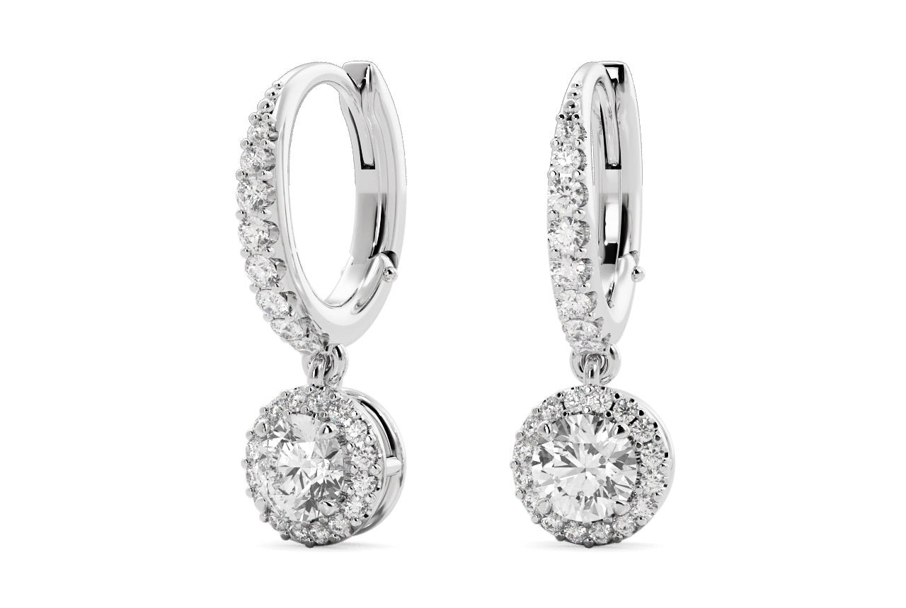 18kt white gold/round/1.00 CTW/top