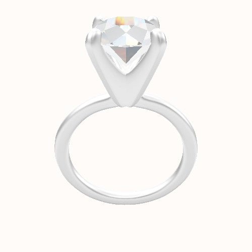 Solitaire Engagement Ring With Classic Four Prong Head