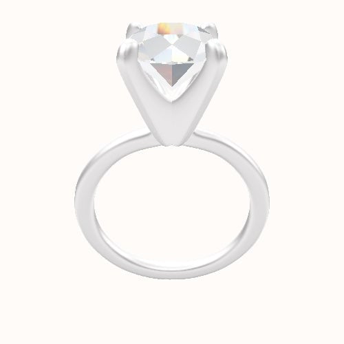 Solitaire Engagement Ring With Classic Four Prong Head