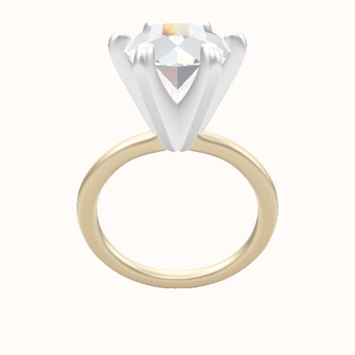 Solitaire Engagement Ring With Classic Six Prong Head