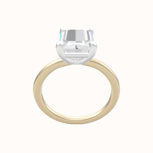 Solitaire Engagement Ring With Low Set Four Prong Head