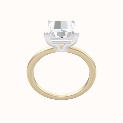 Solitaire Engagement Ring With Standard Four Prong Head