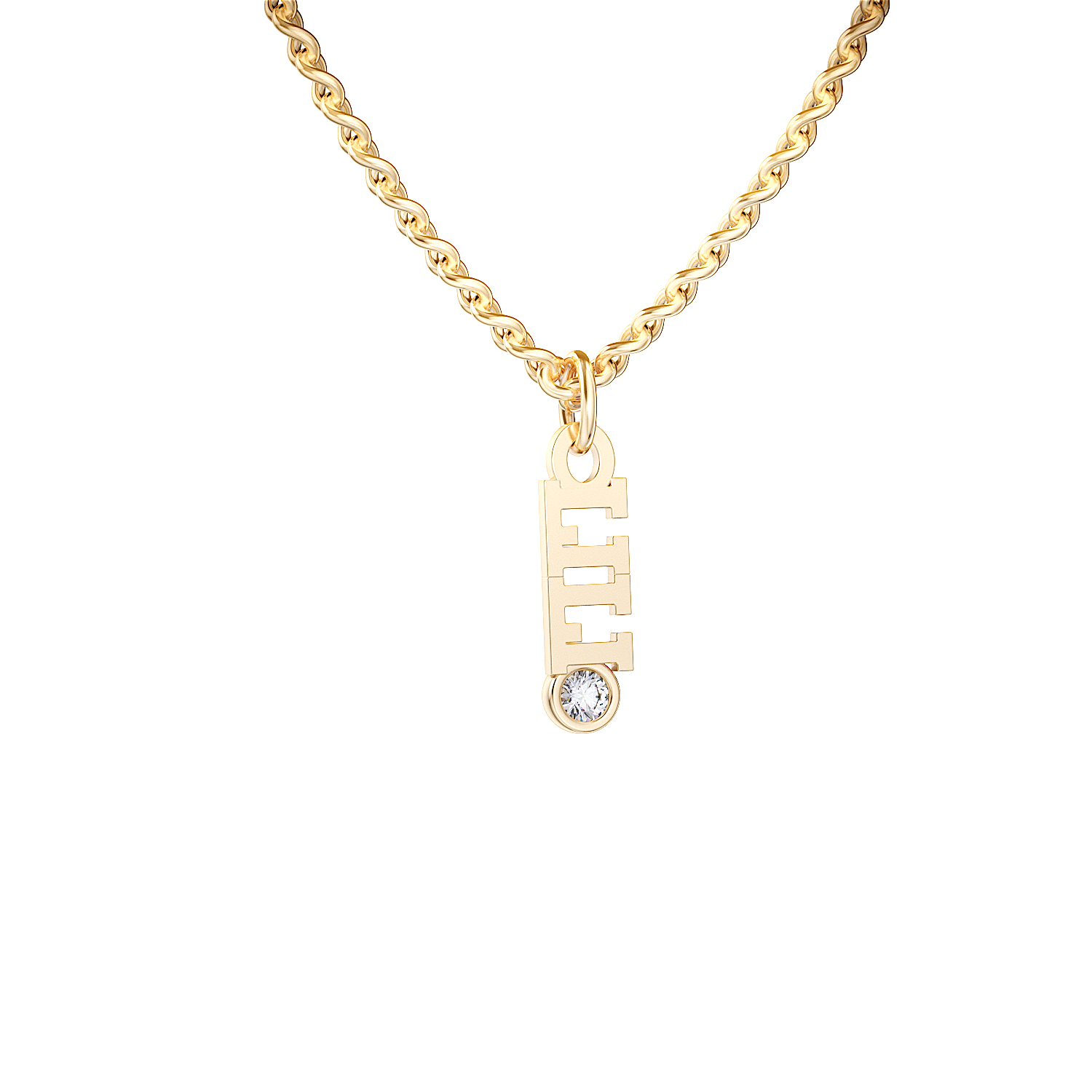 14kt yellow gold/Necklace - 16-18" Adjustable/Necklace - 18-21" Adjustable/perspective