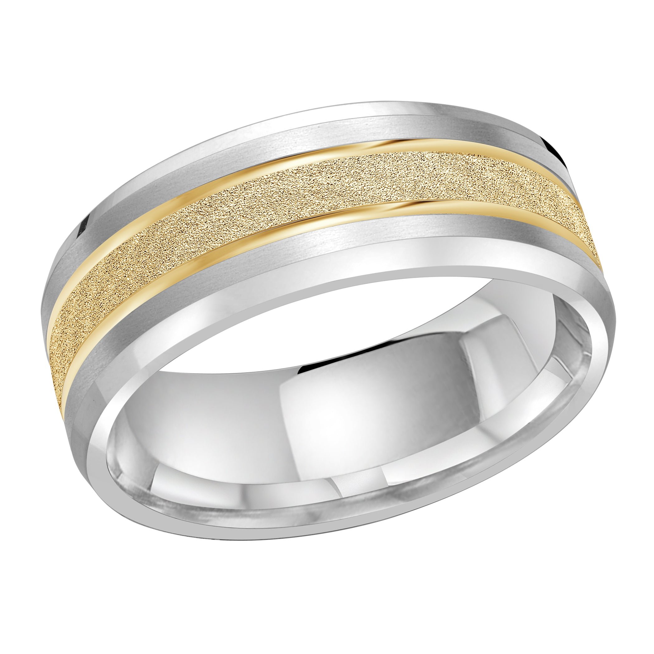 18kt White Gold/8 mm/front
