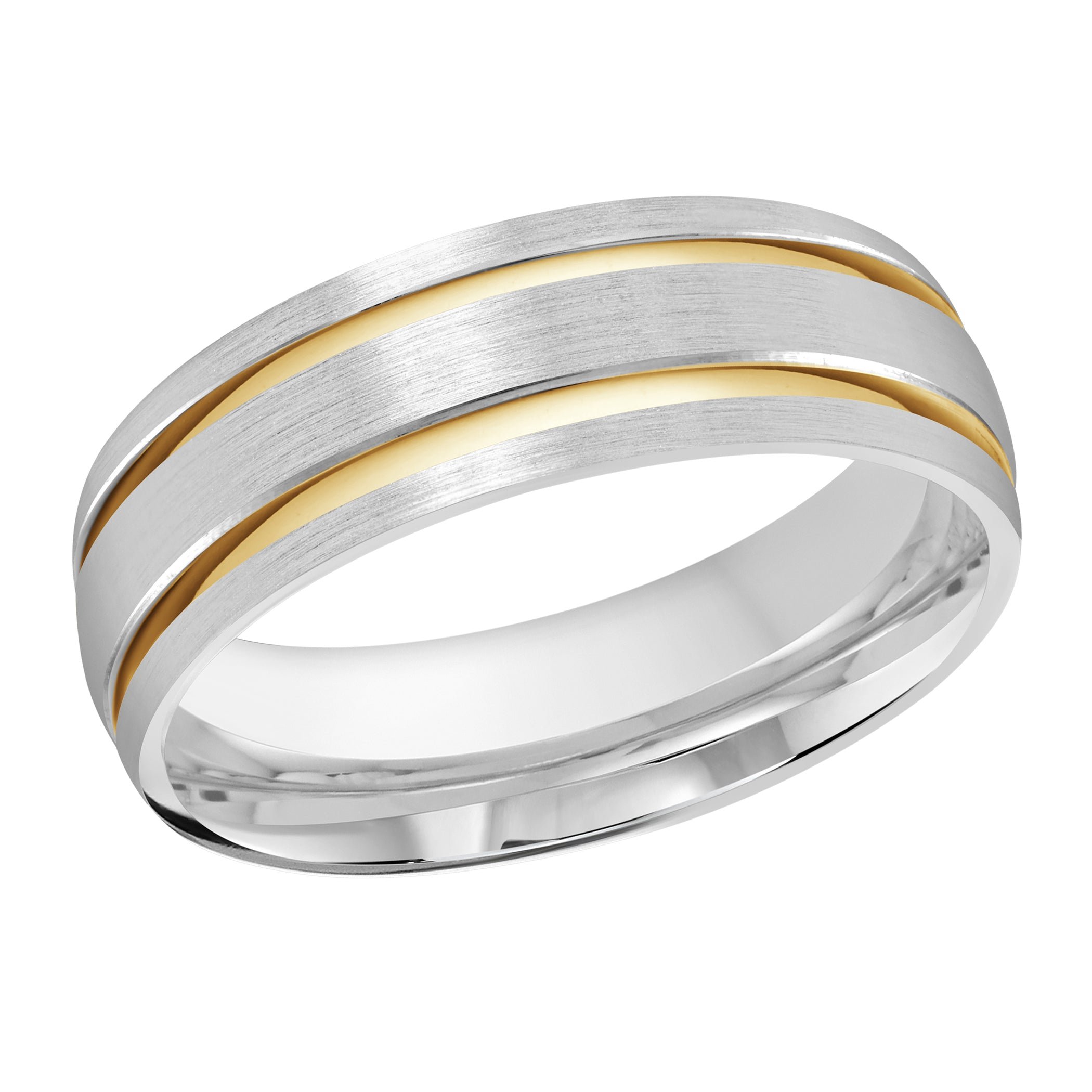18kt White Gold/7 mm/front
