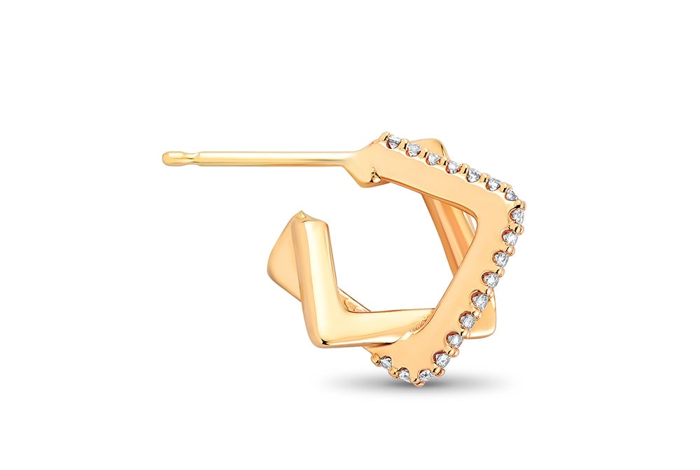 18kt yellow gold/side