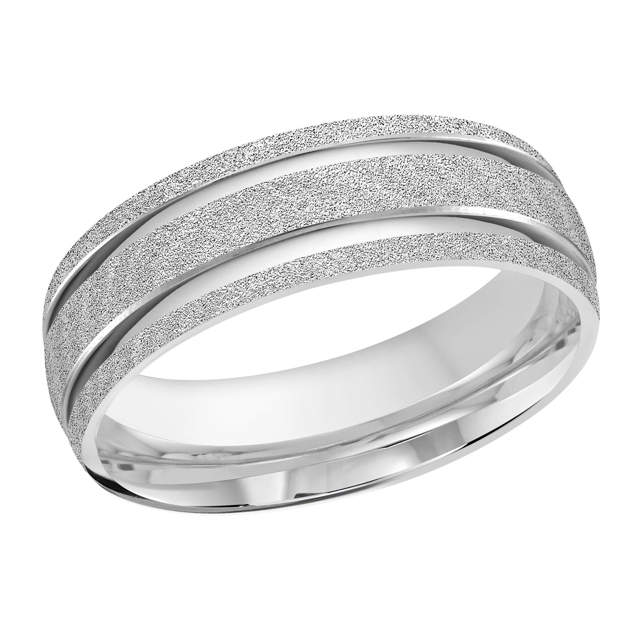 14kt White Gold/7 mm/front
