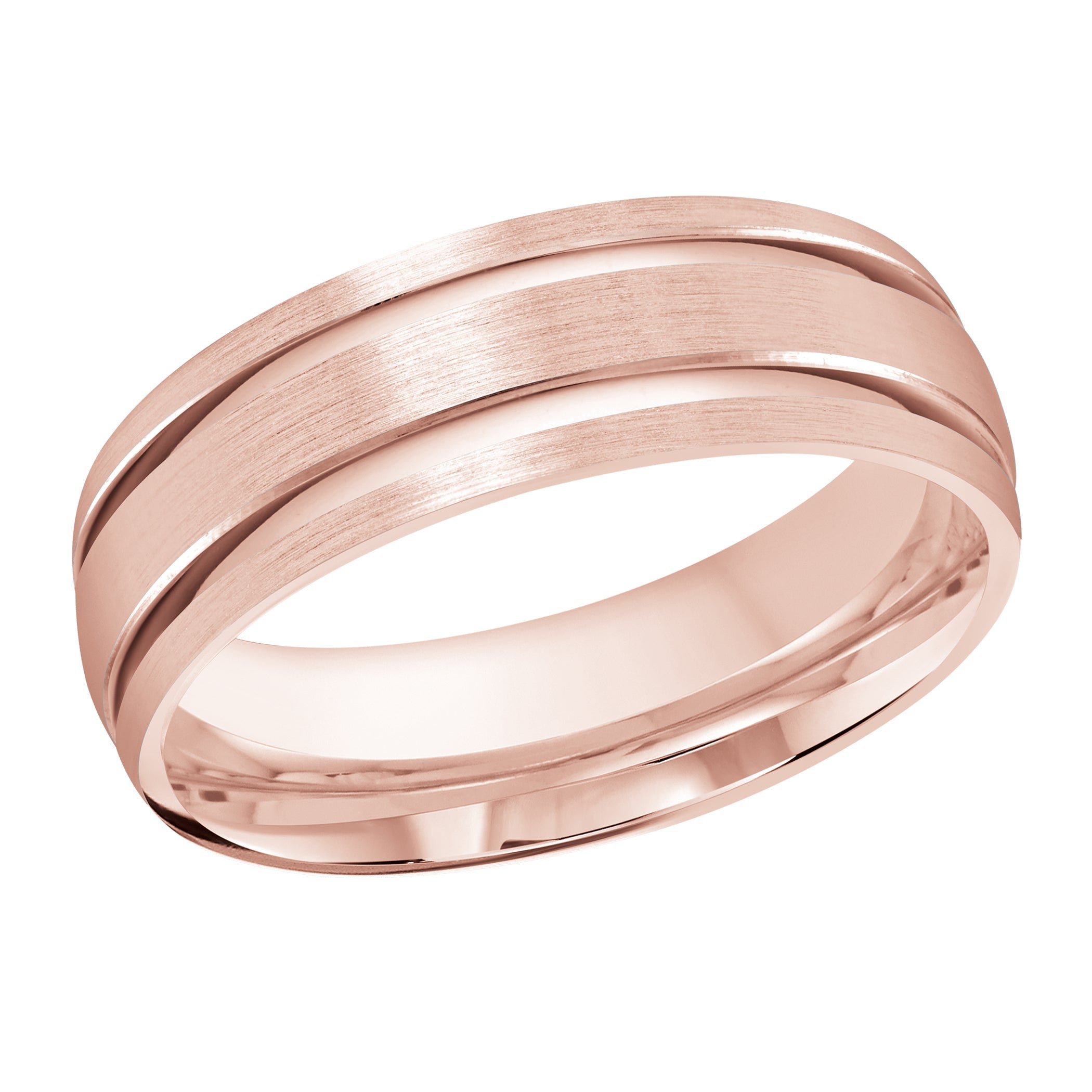 18kt Rose Gold/7 mm/front