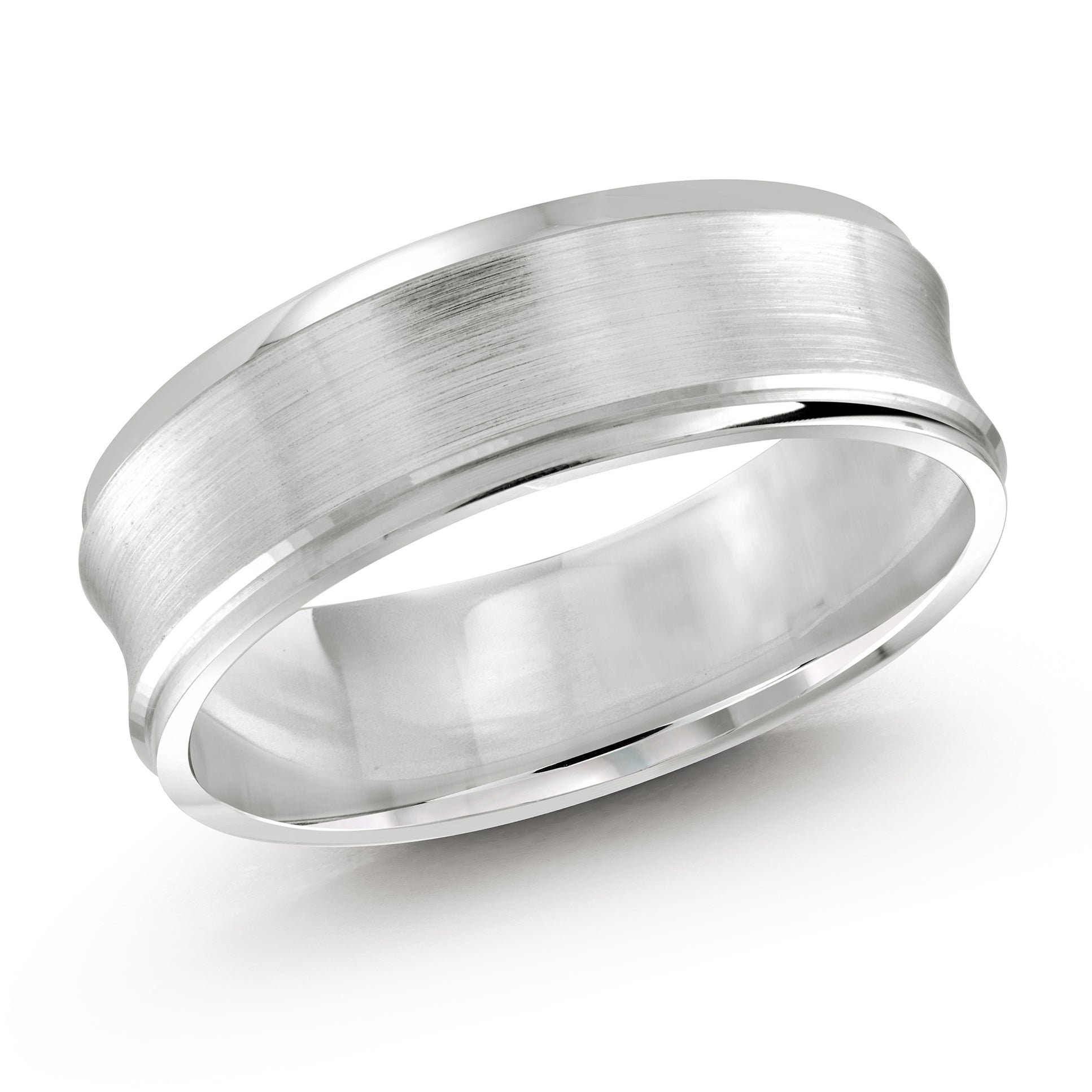 14kt White Gold/7 mm/front