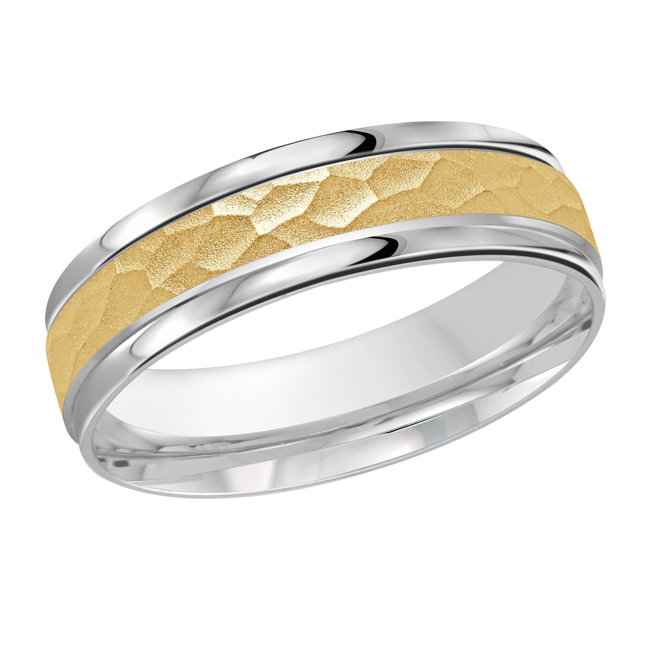 18kt White Gold/6 mm/front