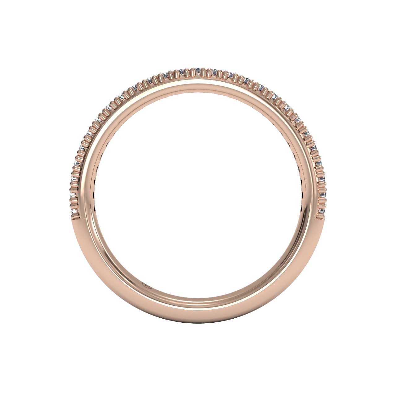 18kt rose gold/front