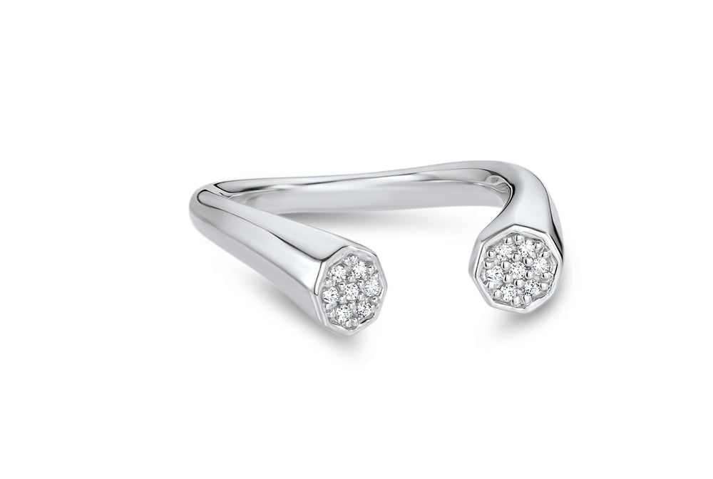 14kt White Gold/front