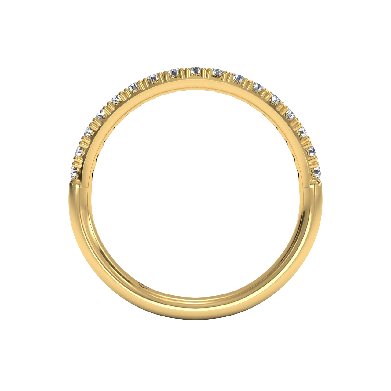 18kt Yellow Gold/0.26 CTW/front