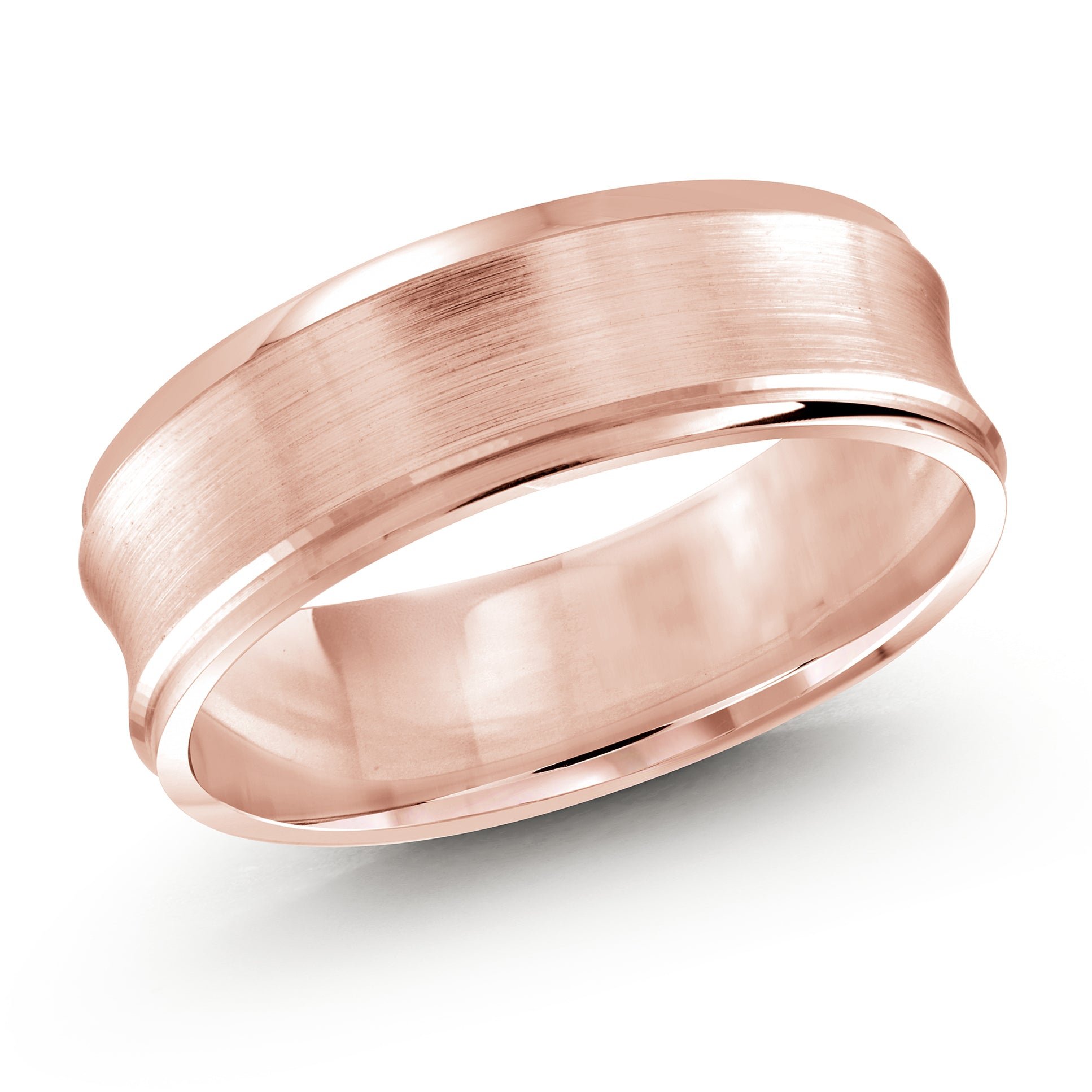 18kt Rose Gold/7 mm/front