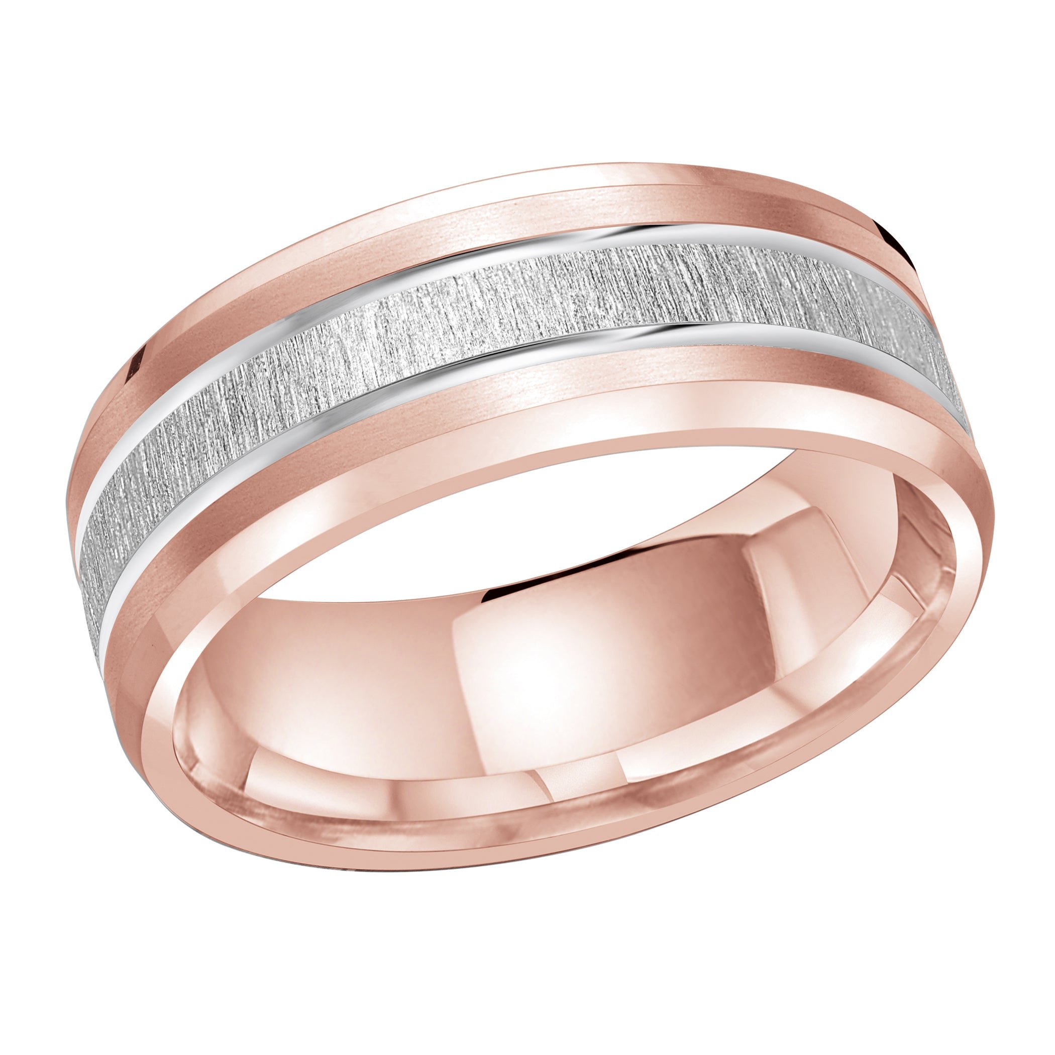18kt Rose Gold/8 mm/front